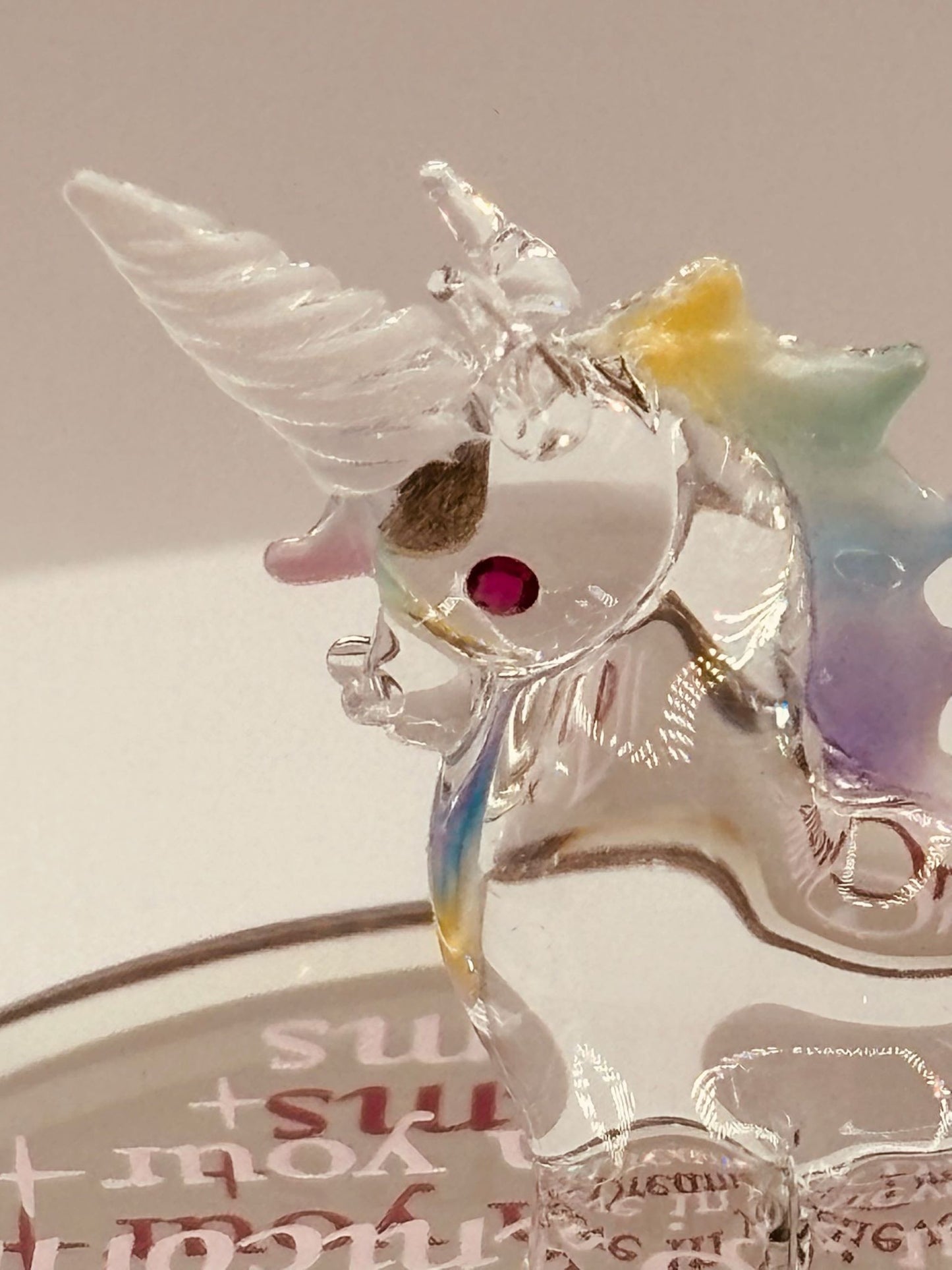 Believe in Unicorns Glass Figurine | Handcrafted Unicorn Fantasy Décor