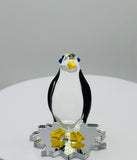 Chilly Penguin Glass Figurine Cute Winter Animal Decor