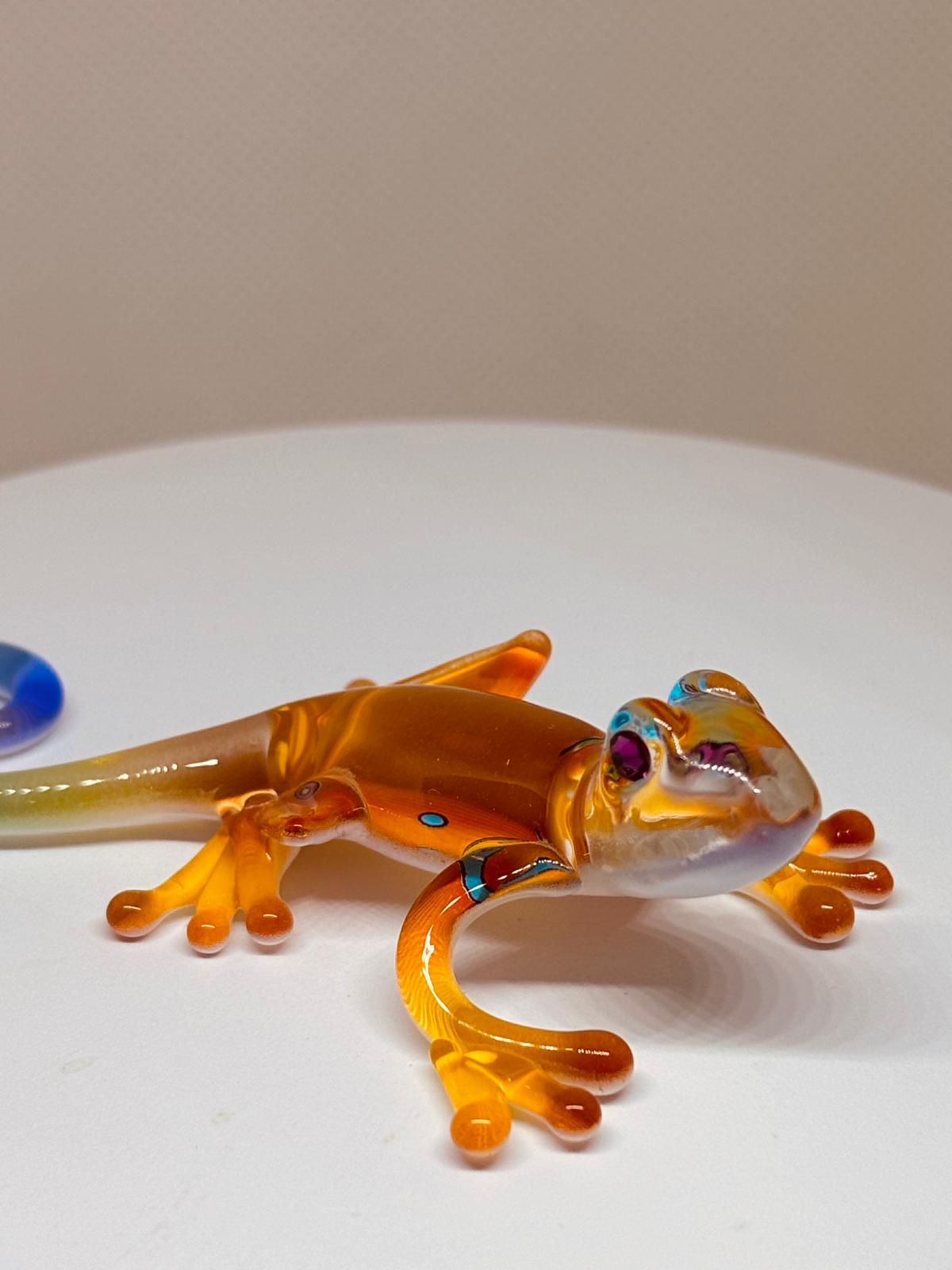 Kona Gecko Figurine Colorful Handcrafted Gecko Decor