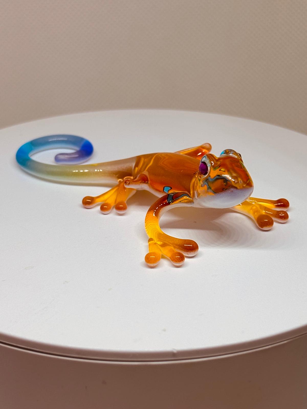 Kona Gecko Figurine Colorful Handcrafted Gecko Decor