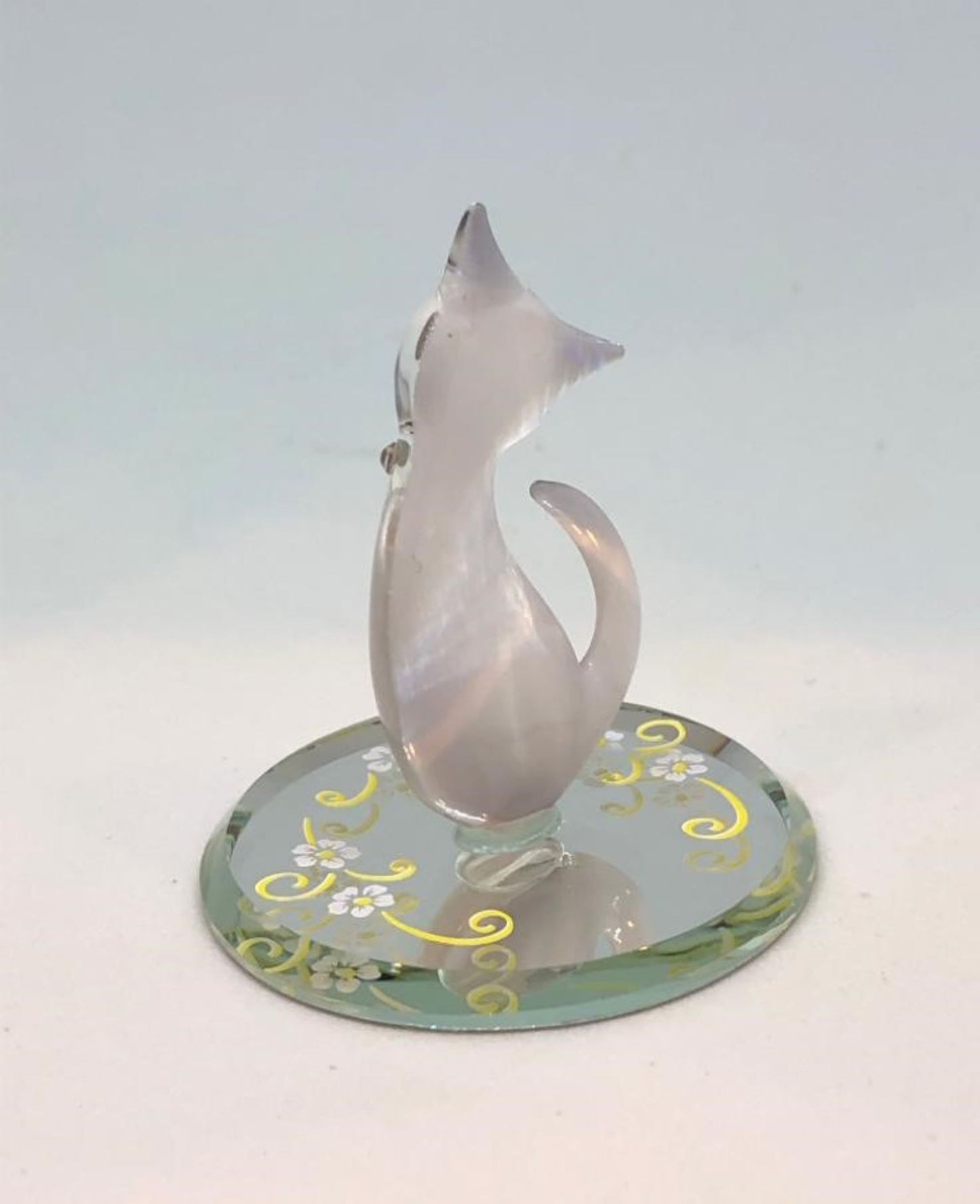 Cat Figurine Black and White Kitten Decor Handcrafted Cat Lover Collectible