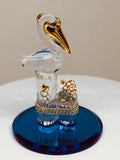 Pelican on Piling Figurine – Handcrafted Coastal Glass Decor