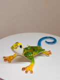 Maui GeckoGlass Figurine Handcrafted Colorful Glass Lizard Decor