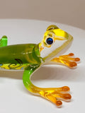Maui GeckoGlass Figurine Handcrafted Colorful Glass Lizard Decor