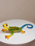 Maui GeckoGlass Figurine Handcrafted Colorful Glass Lizard Decor