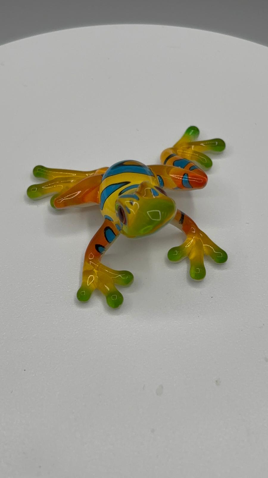 Rain Forest Frog Figurine | Glass Tropical Animal Décor Gift