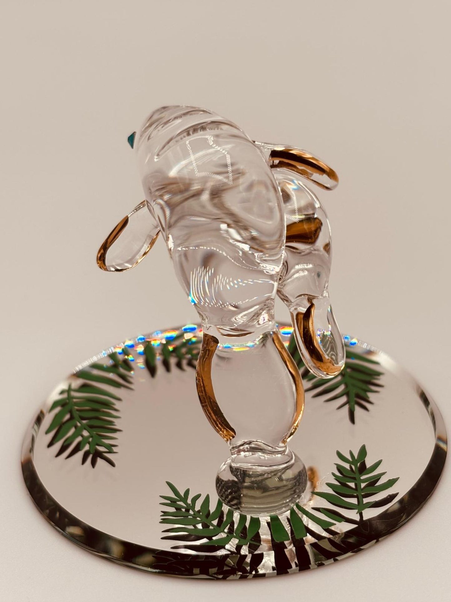 Manatee with Baby Glass Figurine | Coastal Ocean Decor for Sea Life Lovers