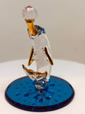 Handcrafted Glass Dolphin Figurine with Crystal Ball Ocean Collectible Gift