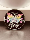 Rainbow Butterfly Glass Figurine | I Love You Gift with Crystals