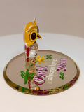 Owl Always Love You Figurine | Handcrafted Glass Owl Gift with Gold Accents
