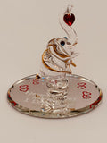 Elephant Never Forget Glass Figurine | Handcrafted Gift with Heart Message