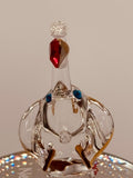 Elephant Never Forget Glass Figurine | Handcrafted Gift with Heart Message