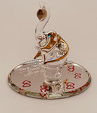 Elephant Never Forget Glass Figurine | Handcrafted Gift with Heart Message