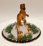 T-Rex Glass Figurine | Dinosaur Collectible Display Nature Décor
