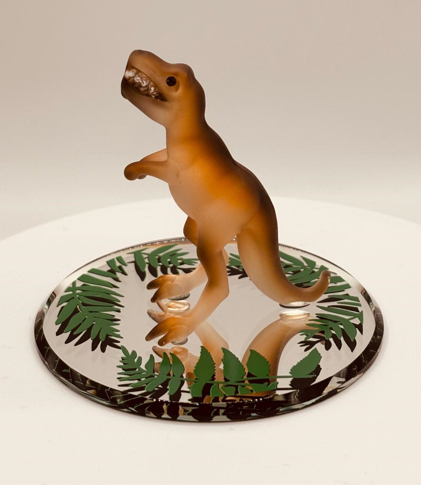 T-Rex Glass Figurine | Dinosaur Collectible Display Nature Décor