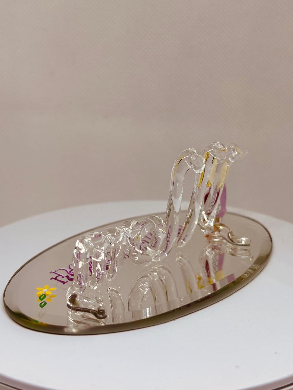 Mom Gift Glass Figurine Owl Decor Mothers Day Present Love You Collectible Gift