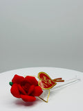 Red Rose “I Love You” Glass Gift Romantic Flower Decor Valentine Gift Anniversary Keepsake Gift for Her