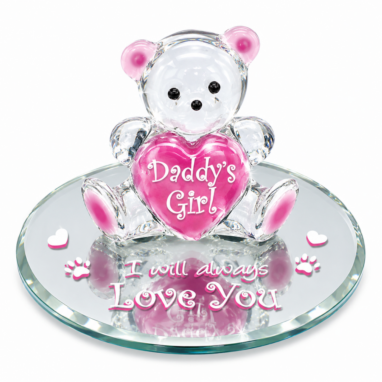Daddy's Girl Bear Figurine Gift for Daughter with Love Message