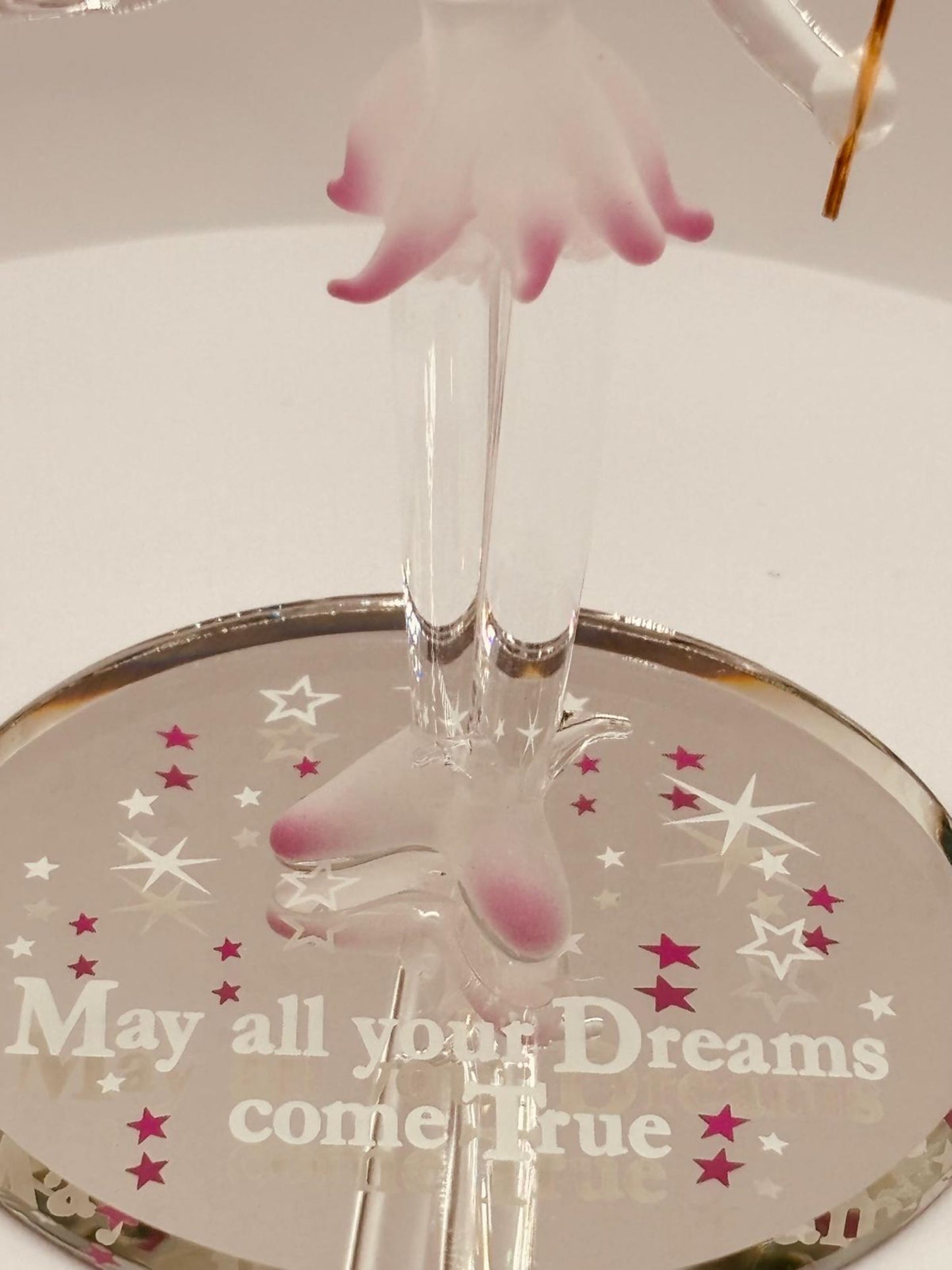 May All Your Dreams Come True Fairy | Glass Fairy Figurine Décor
