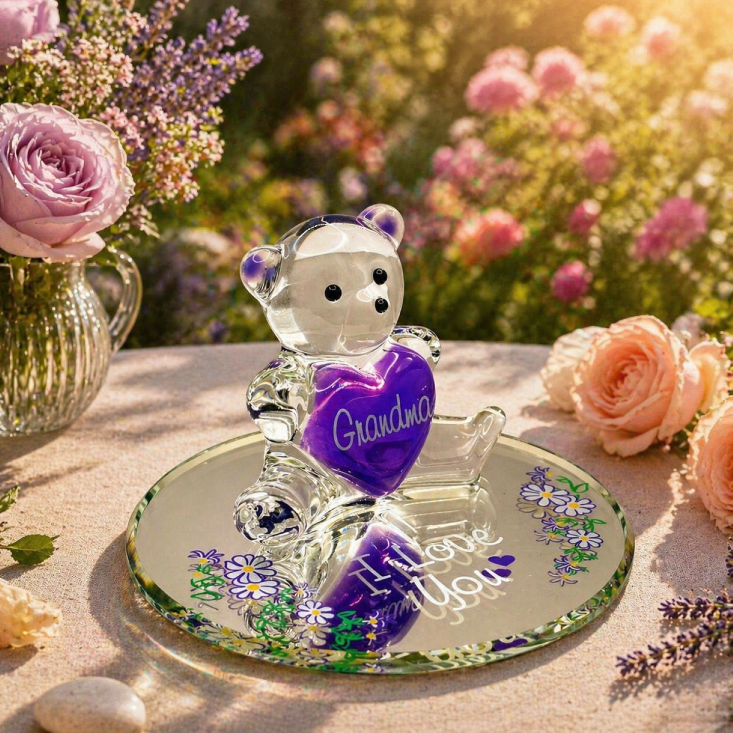Grandma Bear Figurine | Handcrafted Gift for Grandma Birthday Mother’s Day
