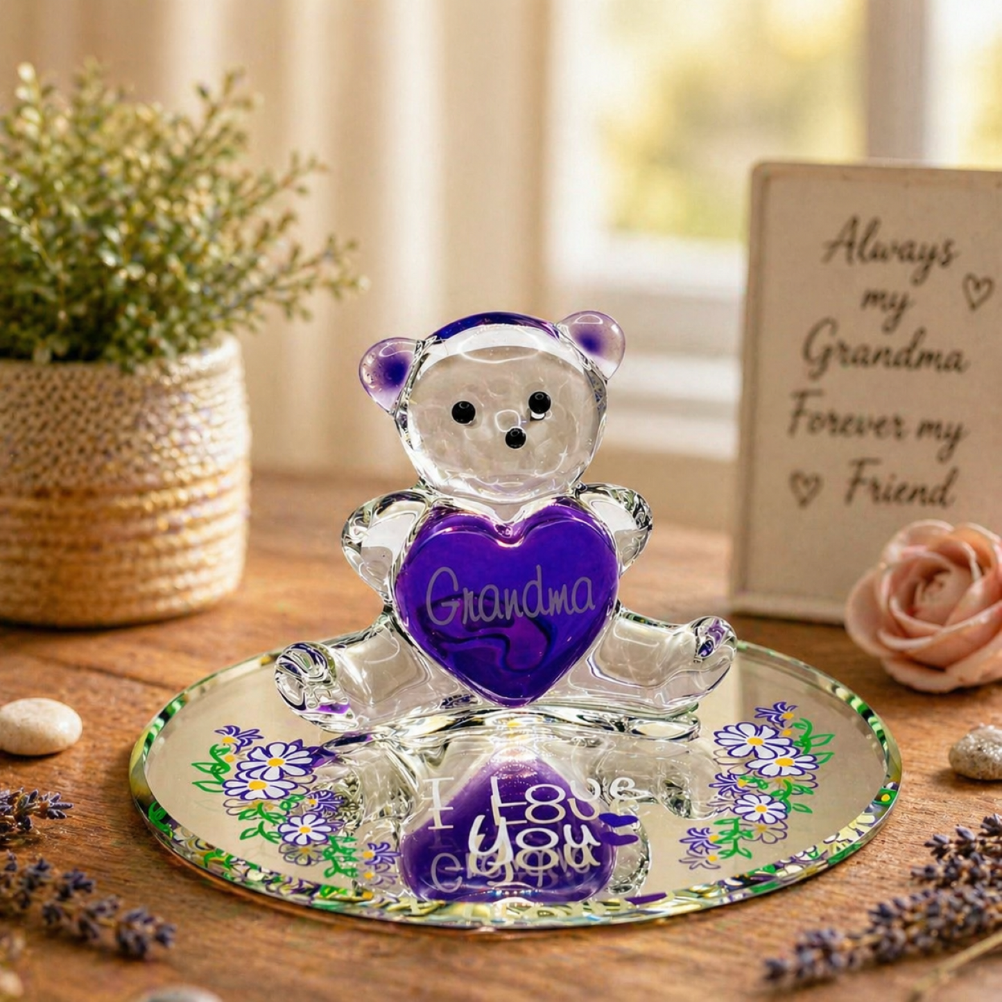 Grandma Bear Figurine | Handcrafted Gift for Grandma Birthday Mother’s Day