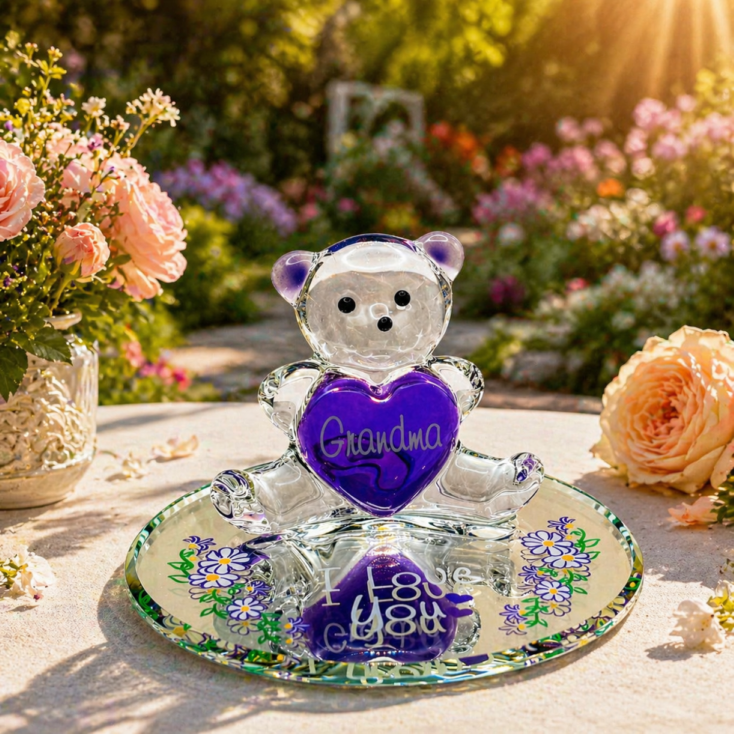 Grandma Bear Figurine | Handcrafted Gift for Grandma Birthday Mother’s Day
