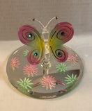 Glass Butterfly Collectible Figurine Handcrafted Gift Home Decor