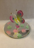 Glass Butterfly Collectible Figurine Handcrafted Gift Home Decor