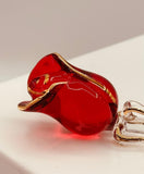 Red Rose “Wonderful Mom” Figurine | Wife Gift Glass Flower Décor