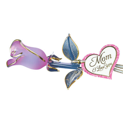 Glass rose gift for Mother’s Day or sentimental displays