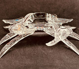 Handcrafted glass crab figurine for coastal décor