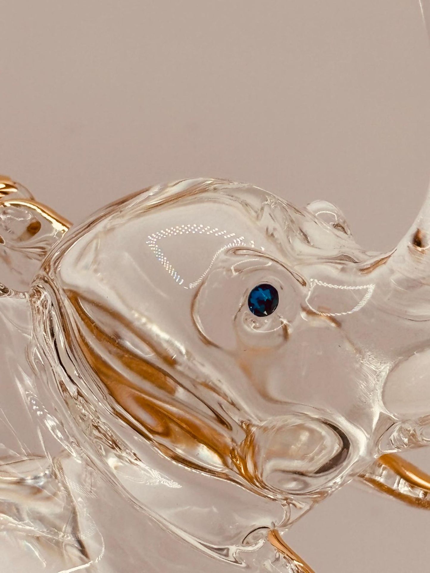 Glass Elephant Figurine Gift | Lucky Elephant Decor Good Luck Gift