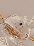 Large Elephant Glass Figurine | Symbol of Strength, Wisdom & Good Luck Gift