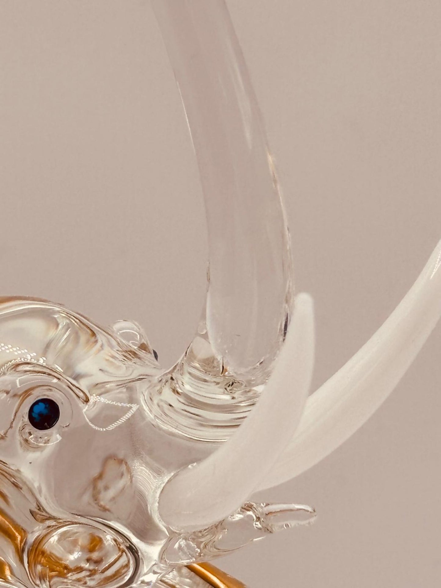 Glass Elephant Figurine Gift | Lucky Elephant Decor Good Luck Gift