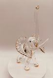 Large Elephant Glass Figurine | Symbol of Strength, Wisdom & Good Luck Gift