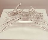Glass Crab Figurine | Coastal Ocean Display Beach Décor