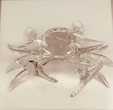 Glass Crab Figurine | Coastal Ocean Display Beach Décor