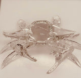 Glass Crab Figurine | Coastal Ocean Display Beach Décor