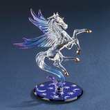 Glass Celestial Pegasus, Crystals Pegasus Figurine, Handmade Gift, Christmas Gift For Horse Lovers, Home Decor