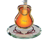 Music Lover Gift, Acoustic Sunburst Guitar, Handcrafted Guitar Figurine, Gift for Music Lover, Home Decor