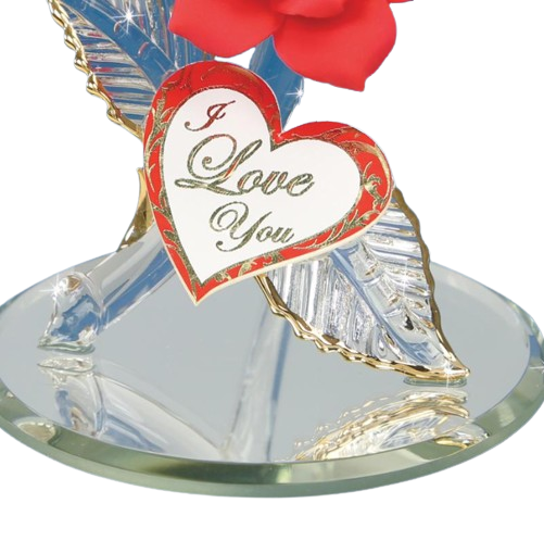 Red Rose Figurine, I Love You Gifts for Wife, Girlfriend, Mom, Romantic Gift for Her, Anniversary Gifts