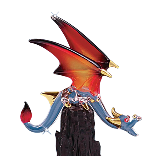 Guardian Dragon, Crystal Dragon Figurine, Room Decor, Fantasy Dragon Decor, Holiday Gifts for Him/Her