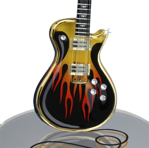 Glass Baron Classic Smokin' Hot Guitar Collectible Figurine