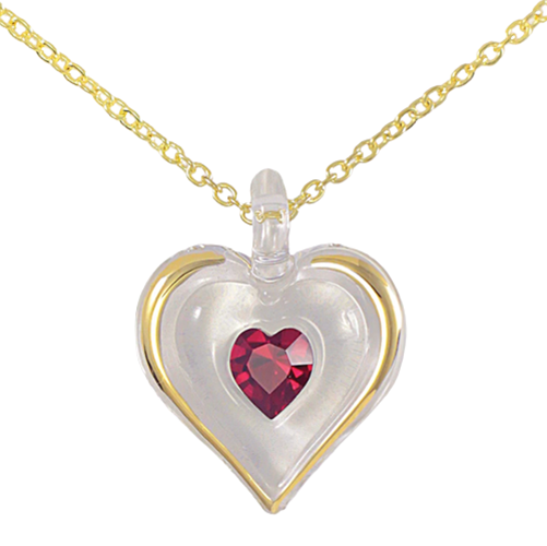 January Birthstone Heart Necklace, Birthstone Gift, January Birthday Gift, Gemstone Necklace, Birthstone Jewelry, Bridesmaid Gift