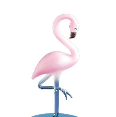 Glass Flamingo, Handcrafted Flamingo Figurine, Home Decor, Gifts Ideas for Wife, Mom