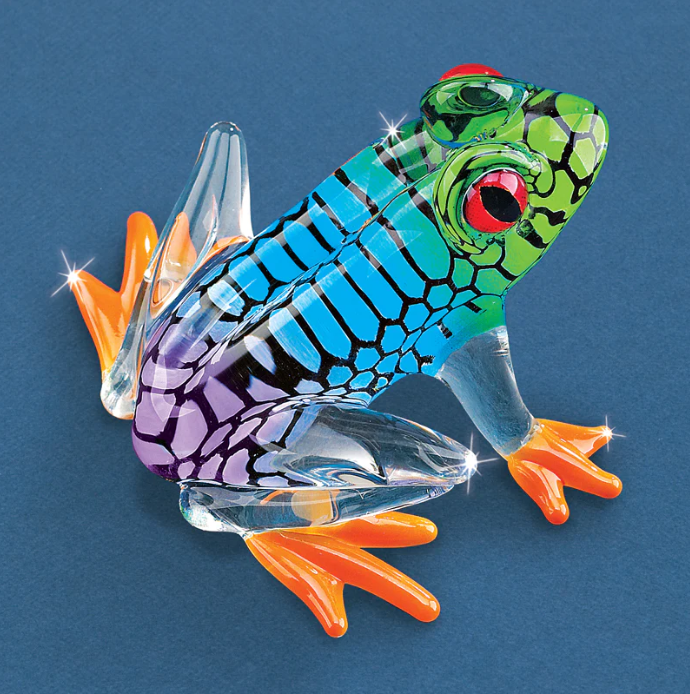 Glass Baron Island Hopper Frog Collectible Figurine