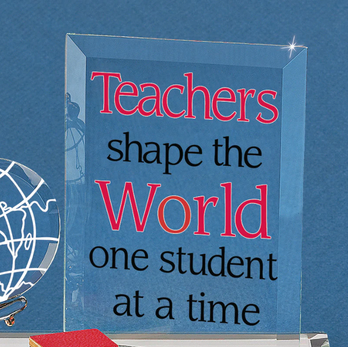 Glass Globe Teachers Shape the World Collectible Figurine