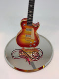 Classic Guitar Figurine, Handmade Glass Cherry Burst Guitar, Gift Ideas, Gift for Him/Her, Home Decorations