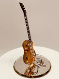 Classic Gold Top Guitar Figurine | Music Collectible Display Décor