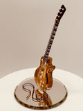 Classic Gold Top Guitar Figurine | Music Collectible Display Décor